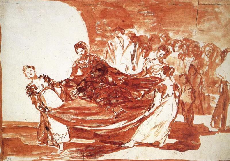 Francisco Goya Drawing for Disparate feminino oil painting image